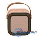 Zestaw do karaoke 2 mikrofony + głośnik przenośny BLUETOOTH USB LED różowy