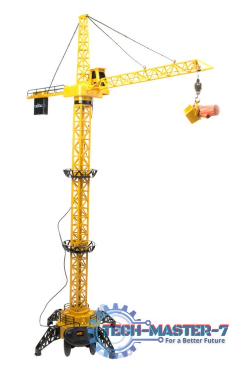 Dźwig Żuraw budowlany zdalnie sterowany RC z hakiem 4CH 128cm