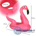 Kółko do pływania dla niemowląt koło pontonik dla dzieci dmuchany z siedziskiem flaming max 15kg 1-3lata