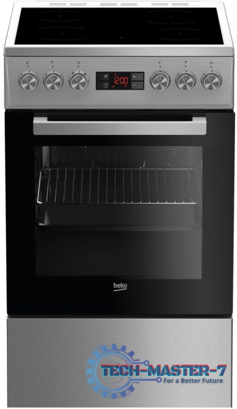 Kuchnia z płytą ceramiczną BEKO FSM57300GX