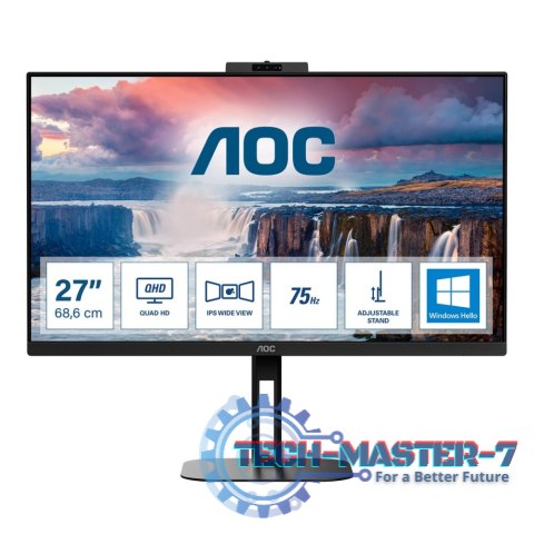 Monitor AOC Q27V5CW/BK (27" /VA /75Hz /2560 x 1440 /Czarny)