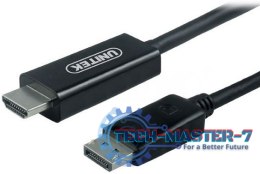 UNITEK Display Port - HDMI 1.8 m 1.8m /s1x DisplayPort (wtyk) 1x HDMI (wtyk)