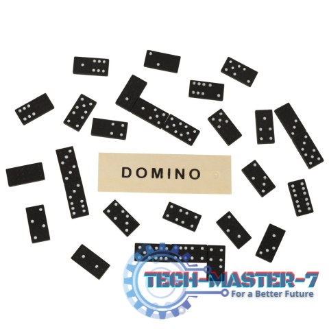 Domino drewniane klocki gra rodzinna + pudełko Domino drewniane klocki gra rodzinna + pudełko