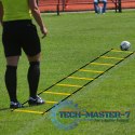 Drabinka koordynacyjna gimnastyczna treningowa do ćwiczeń 6m żółta