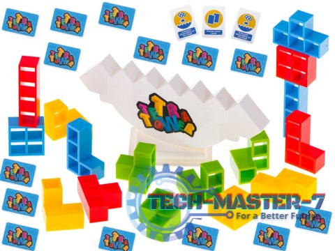 Gra zręcznościowa montessori gra logiczna układanka balansująca klocki tetris Gra zręcznościowa montessori gra logiczna układanka balansująca klocki tetris