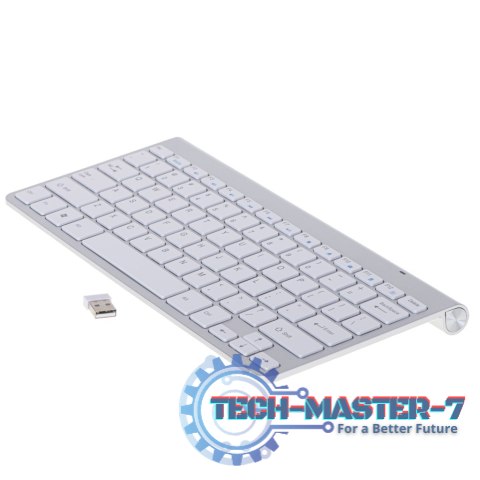 Klawiatura bezprzewodowa bluetooth Smart TV srebrna Klawiatura bezprzewodowa bluetooth Smart TV srebrna