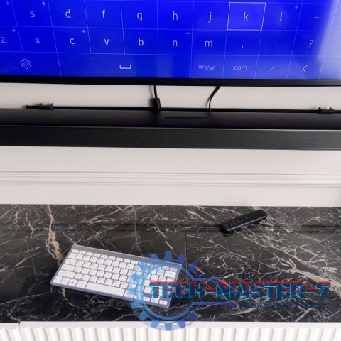 Klawiatura bezprzewodowa bluetooth Smart TV srebrna Klawiatura bezprzewodowa bluetooth Smart TV srebrna