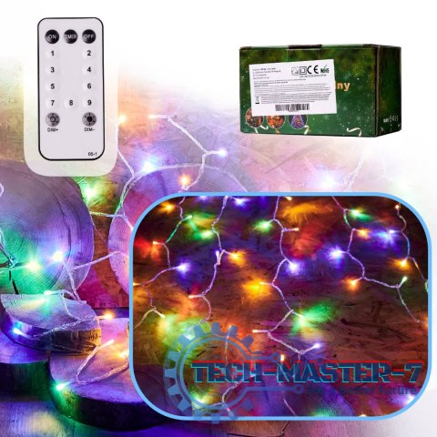 Lampki LED łańcuch lampki choinkowe świąteczne 10m 100LED pilot zasilacz Lampki LED łańcuch lampki choinkowe świąteczne 10m 100LED pilot zasilacz