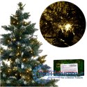 Lampki LED łańcuch świetlny świąteczne choinkowe 10m 100LED ciepły biały 8 trybów świecenia