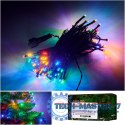 Lampki LED łańcuch świetlny świąteczne choinkowe 10m 100LED multikolor 8 trybów świecenia