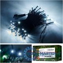 Lampki LED łańcuch świetlny świąteczne choinkowe 10m 100LED zimny biały 8 trybów świecenia
