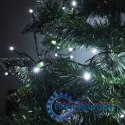 Lampki LED łańcuch świetlny świąteczne choinkowe 10m 100LED zimny biały 8 trybów świecenia