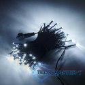 Lampki LED łańcuch świetlny świąteczne choinkowe 10m 100LED zimny biały 8 trybów świecenia