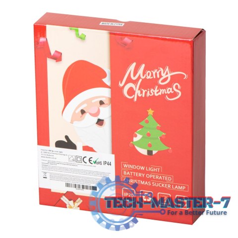 Lampki LED wisząca ozdoba dekoracja okna świąteczne choinkowe dzwoneczek przyssawki 10 LED Lampki LED wisząca ozdoba dekoracja okna świąteczne choinkowe dzwoneczek przyssawki 10 LED