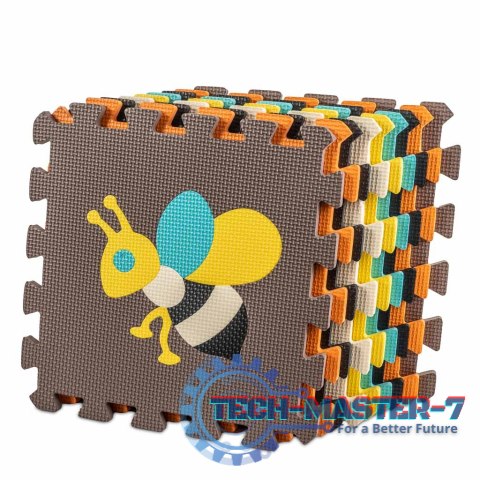 Mata edukacyjna piankowa puzzle zwierzątka kolorowa 85 x 85 cm 9 elementów Mata edukacyjna piankowa puzzle zwierzątka kolorowa 85 x 85 cm 9 elementów