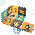 Mata edukacyjna piankowa puzzle zwierzątka kolorowa 85 x 85 cm 9 elementów