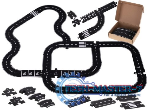 Puzzle kreatywne 2w1 droga jezdnia 40 elementów Puzzle kreatywne 2w1 droga jezdnia 40 elementów