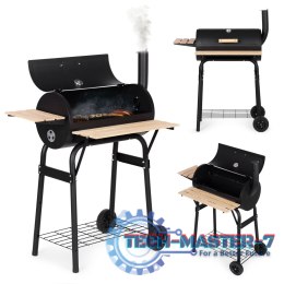 Duży grill ogrodowy z termometrem komin 3 półki koła MultiGarden MultiGarden