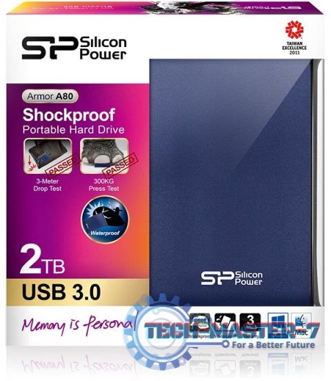 Dysk zewnętrzny HDD SILICON POWER Armor A80 (2TB /Niebieski ) Dysk zewnętrzny HDD SILICON POWER Armor A80 (2TB /Niebieski )