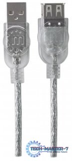 Kabel USB MANHATTAN Typ A (gniazdo) 1.8 Kabel USB MANHATTAN Typ A (gniazdo) 1.8
