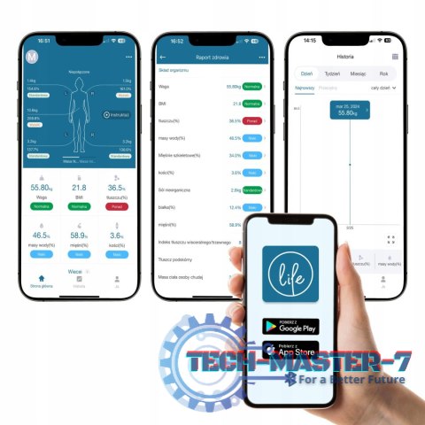 Waga łazienkowa analityczna 15 parametrów Apple Health Google Fit SCALA WEBBER WEBBER Waga łazienkowa analityczna 15 parametrów Apple Health Google Fit SCALA WEBBER WEBBER