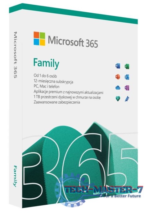 365 Family PL 1 rok Polska 6 USER MICROSOFT 6GQ-01593 365 Family PL 1 rok Polska 6 USER MICROSOFT 6GQ-01593