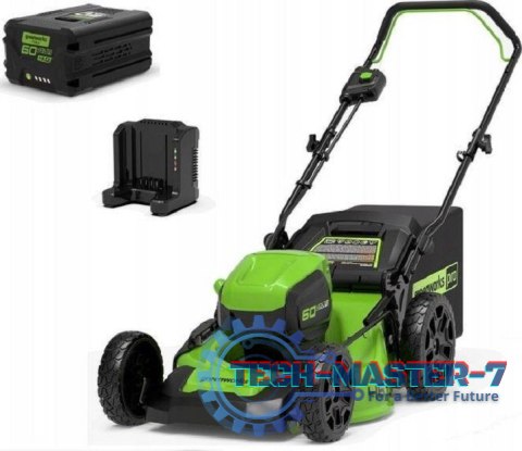 60V Kosiarka 46cm GREENWORKS GD60LM46HPK4 - Zestaw ładowarka + akumulator 4Ah - 2502807UB