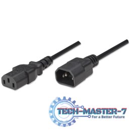 Kabel zasilający MANHATTAN IEC320 C14 0.5m. ICOC 03-NC-005