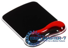 Podkładka pod mysz Crystal Mouse Pad Wave - żelowa, czerwono-czarna