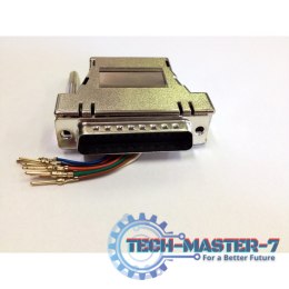 Adapter wtyk D-Sub 25-Pin DB25 na RJ45 gniazdo