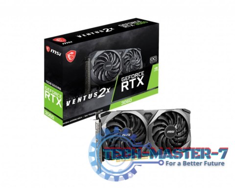 Karta graficzna MSI GeForce RTX 3060 VENTUS 2X OC 12GB GDDR6 (RTX 3060 VENTUS 2X 12G OC) Karta graficzna MSI GeForce RTX 3060 VENTUS 2X OC 12GB GDDR6 (RTX 3060 VENTUS 2X 12G OC)
