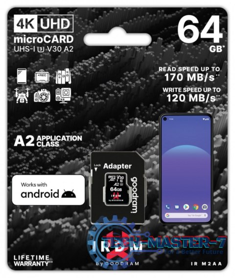 Karta pamięci GOODRAM 64 GB Adapter Karta pamięci GOODRAM 64 GB Adapter