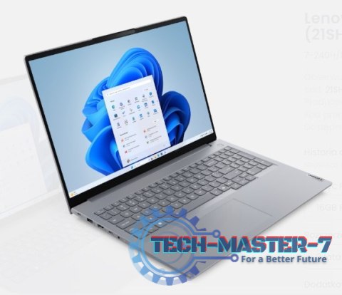 Notebook LENOVO ThinkBook 16 G8 (16"/I7 240H /16GB/SSD512GB/W11P/Srebrno czarny)