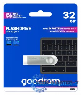 Pendrive GOODRAM UNO3-0320S0R11 (32 GB /Srebrny )