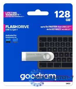 Pendrive GOODRAM UNO3-1280S0R11 (128 GB /Srebrny )