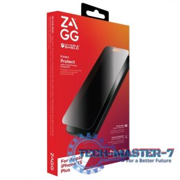 Zagg InvisibleShield Glass Elite Privacy - szkło prywatyzujące do iPhone 15 Plus