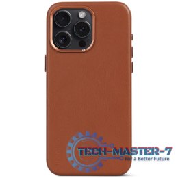 Decoded - skórzana obudowa ochronna do iPhone 15 Pro Max kompatybilna z MagSafe (tan)