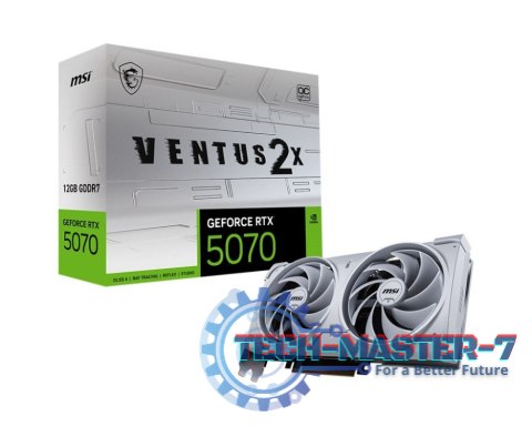 Karta graficzna MSI GeForce RTX 5070 VENTUS 2X OC WHITE 12GB GDDR7 (RTX 5070 12G VENTUS 2X OC WHITE)