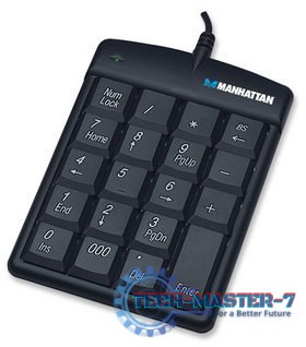Klawiatura Przewodowa MANHATTAN Numeric Keypad USB Czarny Klawiatura Przewodowa MANHATTAN Numeric Keypad USB Czarny