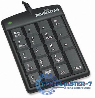 Klawiatura Przewodowa MANHATTAN Numeric Keypad USB Czarny Klawiatura Przewodowa MANHATTAN Numeric Keypad USB Czarny