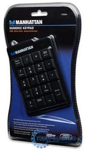 Klawiatura Przewodowa MANHATTAN Numeric Keypad USB Czarny Klawiatura Przewodowa MANHATTAN Numeric Keypad USB Czarny