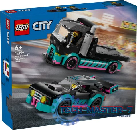 LEGO 60406 City - Samochód wyścigowy i laweta