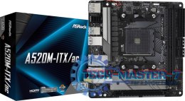 Płyta główna ASROCK A520M-ITX/AC (Socket AM4 /mini ITX)