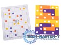 Gra logiczna układanka klocki tetris łamigłówka+ karty 42el.