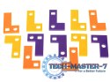 Gra logiczna układanka klocki tetris łamigłówka+ karty 42el.