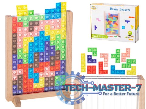 Gra logiczna układanka tetris stojący Gra logiczna układanka tetris stojący