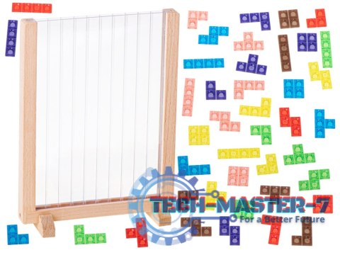 Gra logiczna układanka tetris stojący Gra logiczna układanka tetris stojący