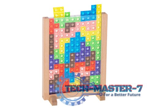 Gra logiczna układanka tetris stojący Gra logiczna układanka tetris stojący