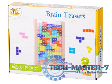Gra logiczna układanka tetris stojący Gra logiczna układanka tetris stojący