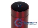Kubek bidon termiczny termos smart LED 500ml bordowy